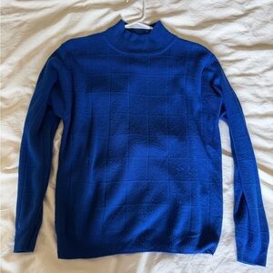 Royal Blue Mockneck Sweater